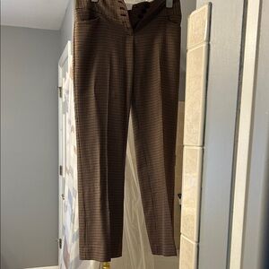 The Limited Brown Plaid trousers size 4 New W/out tags.
